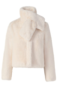 Kendell Faux Fur Jacket in Powder