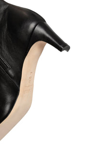 Wally Ankle Boot in Black Leather