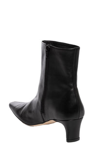 Wally Ankle Boot in Black Leather