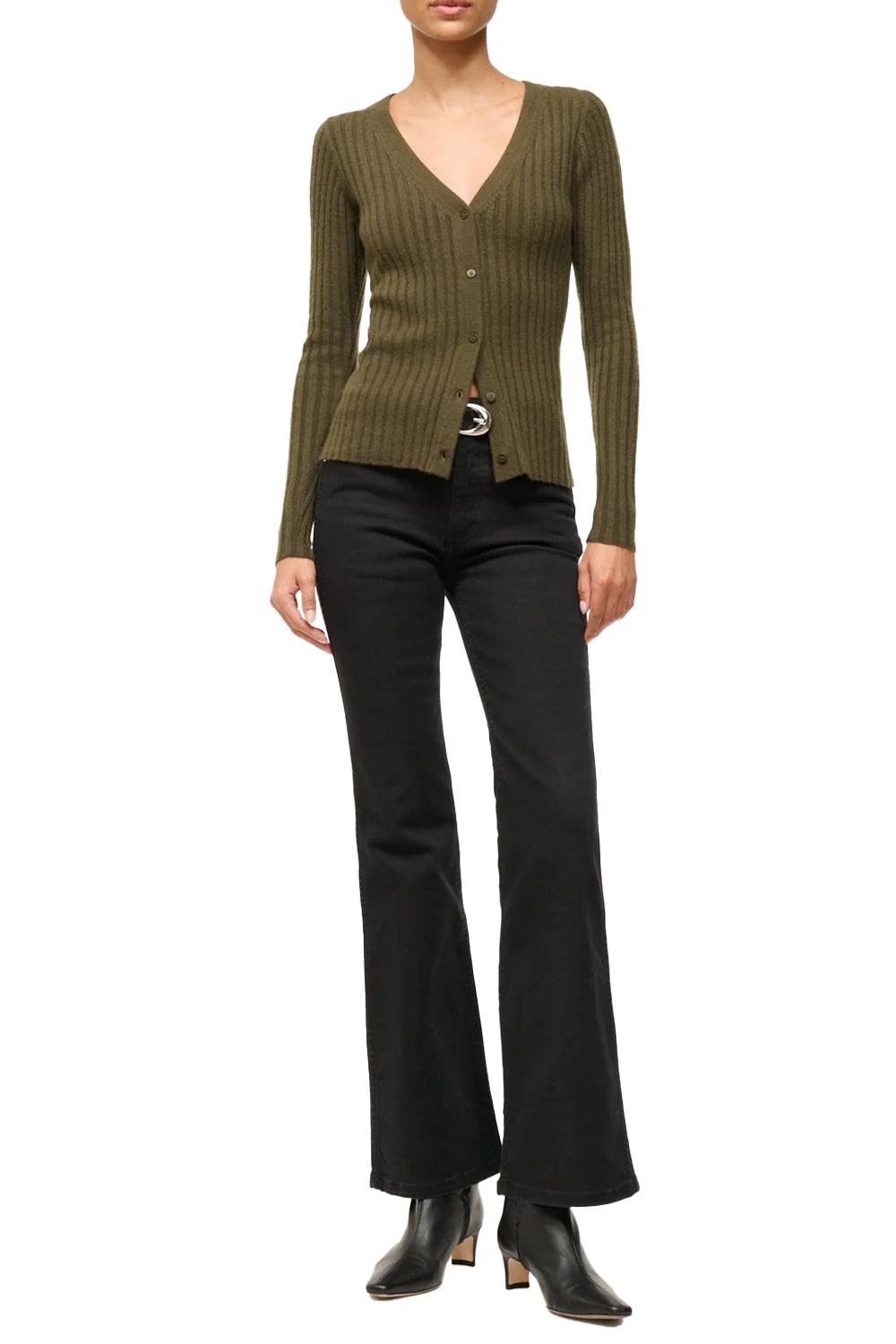 Wally Ankle Boot in Black Leather