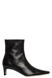 Wally Ankle Boot in Black Leather