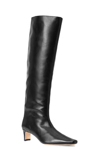 Wally Boot in Black Leather