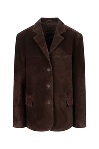 Natalie Suede Jacket in Espresso