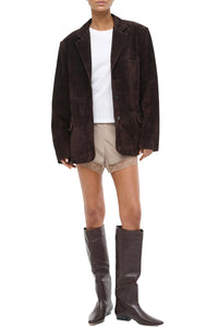 Natalie Suede Jacket in Espresso