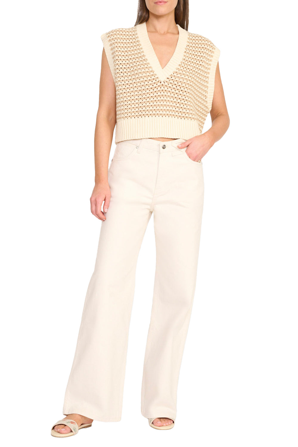 Americana Sweater in Breeze Creme