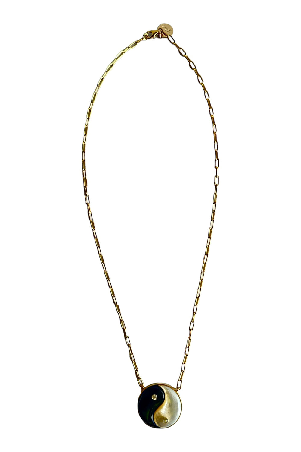 GEMSTONE & DIAMOND YIN YANG Necklace