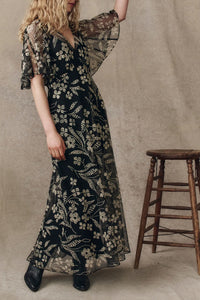 The Festal Dress in Brocade Floral