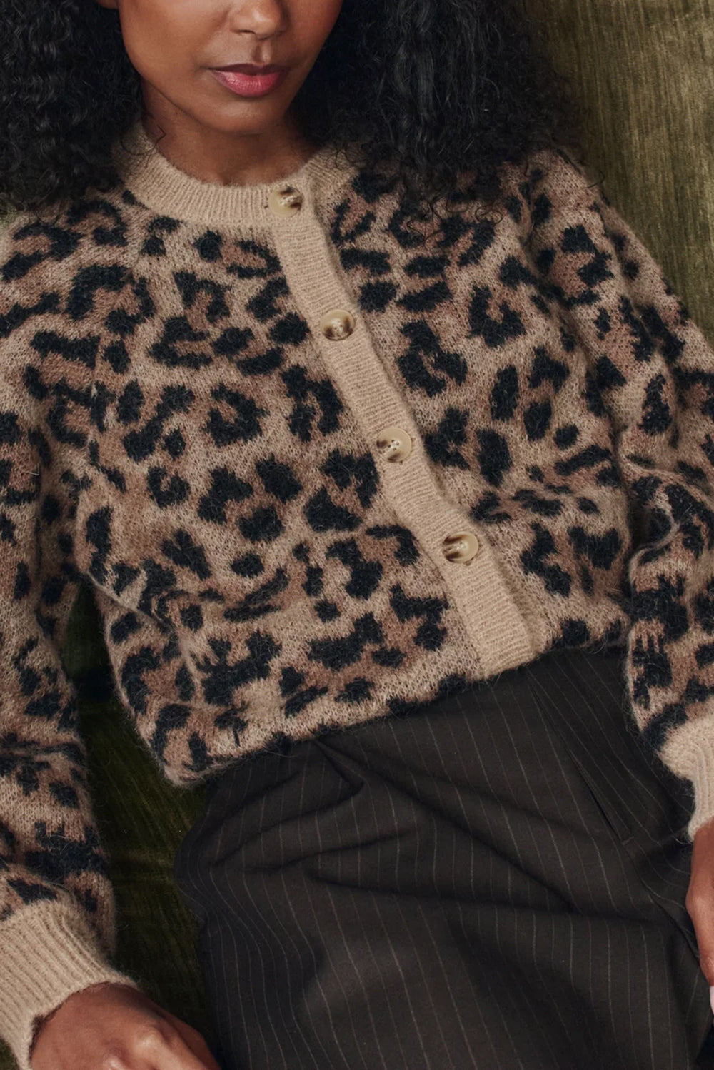 The Windsor Cardigan in Leopard