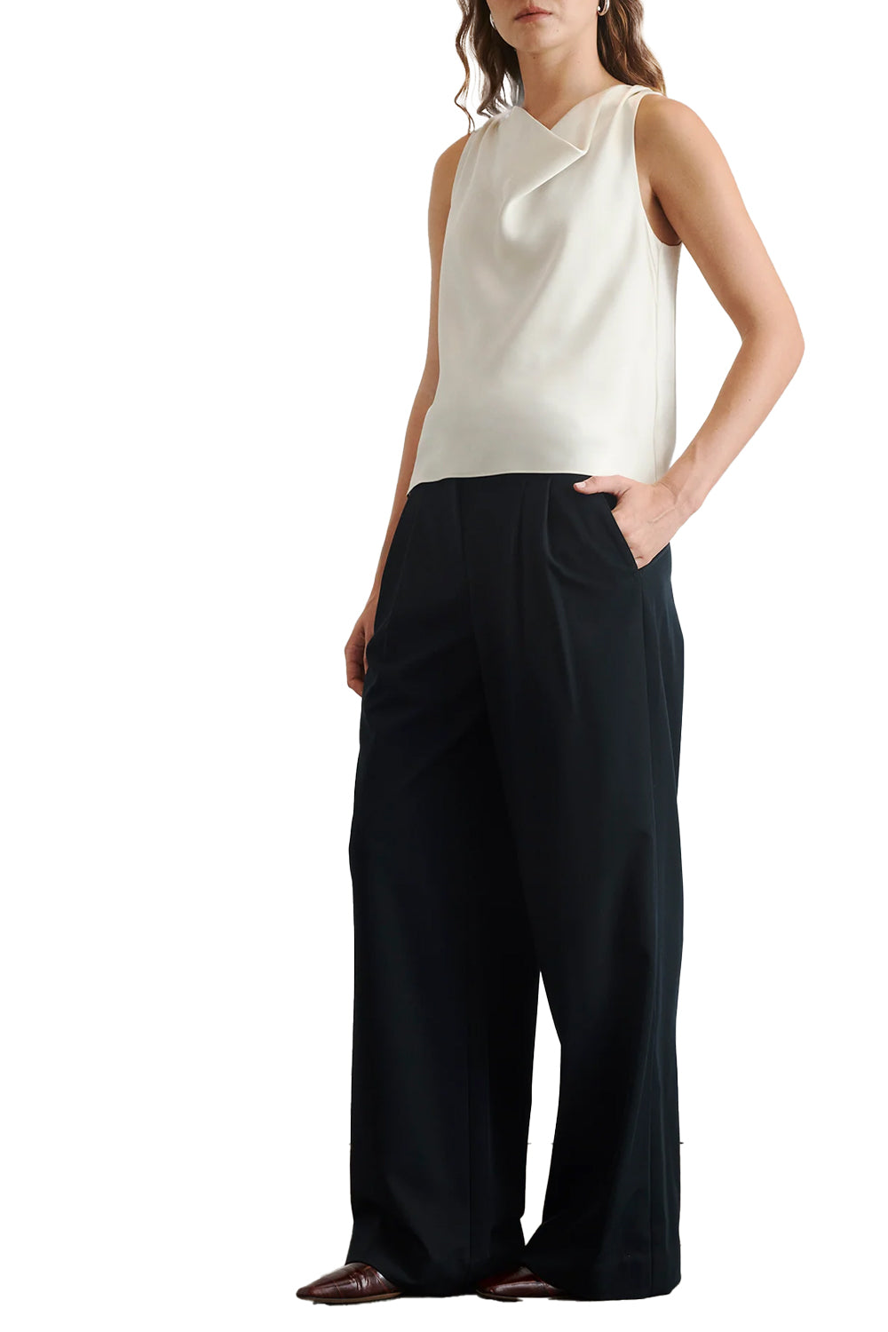 Clorinda Top in Ivory