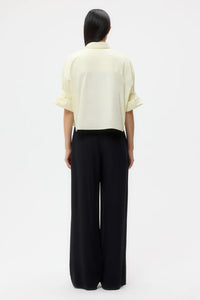 Carrie's Trouser in Drapey Wool Crepe Midnight