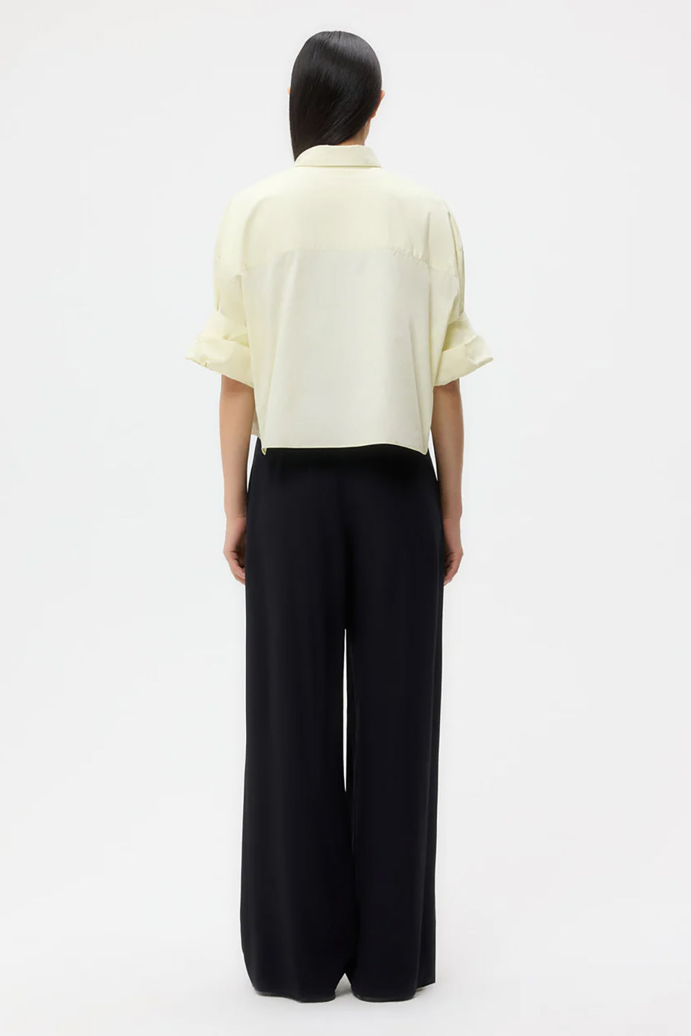 Carrie's Trouser in Drapey Wool Crepe Midnight