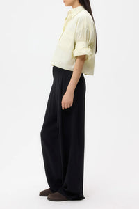 Carrie's Trouser in Drapey Wool Crepe Midnight
