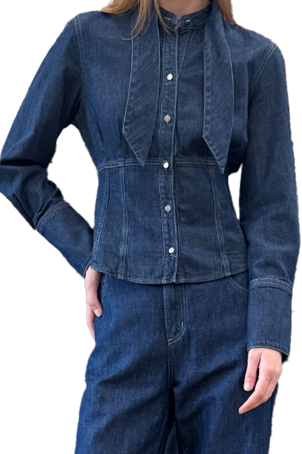 Fifi's Shirt in Denim Dark Stone