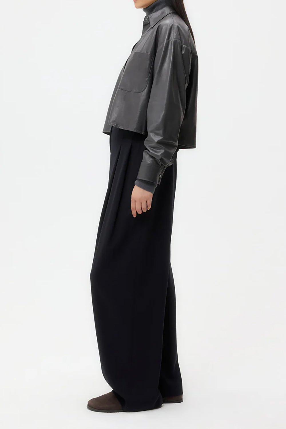 Little Big Joe Shirt in Paper Leather Urban Chic