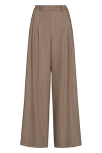 Avery Pant in Stretch Wool Timber Wolf Multi
