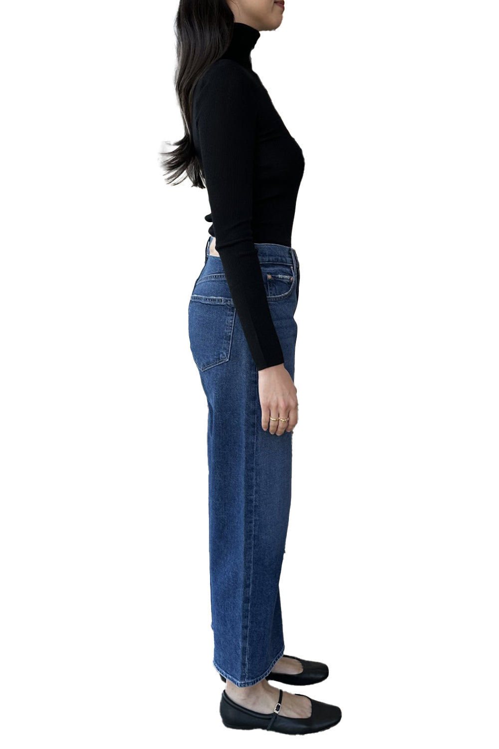 Knit Turtleneck in Black