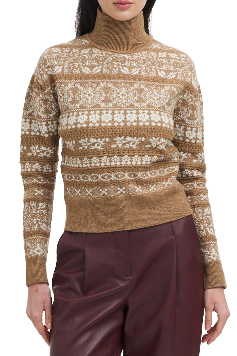 Mariah Sweater in Camel Cream Multi