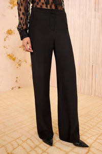 Ollie Mid-Rise Pants in Noir