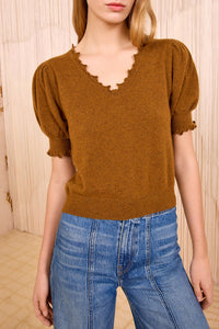 Polline Top in Umber