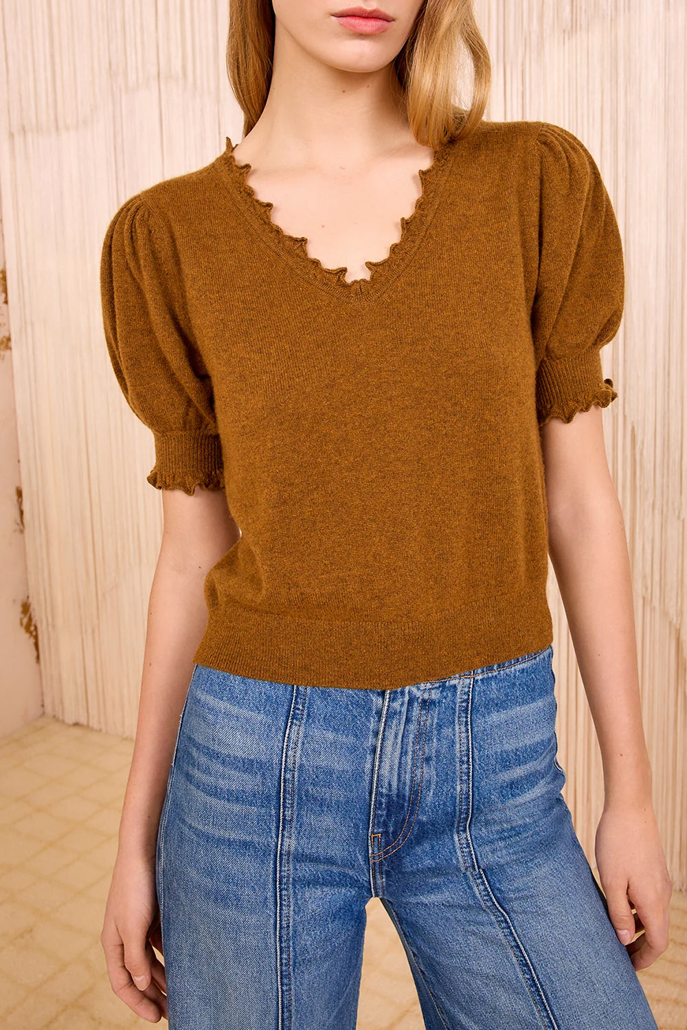 Polline Top in Umber