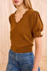 Polline Top in Umber