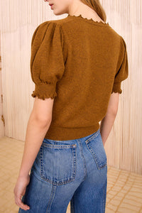 Polline Top in Umber