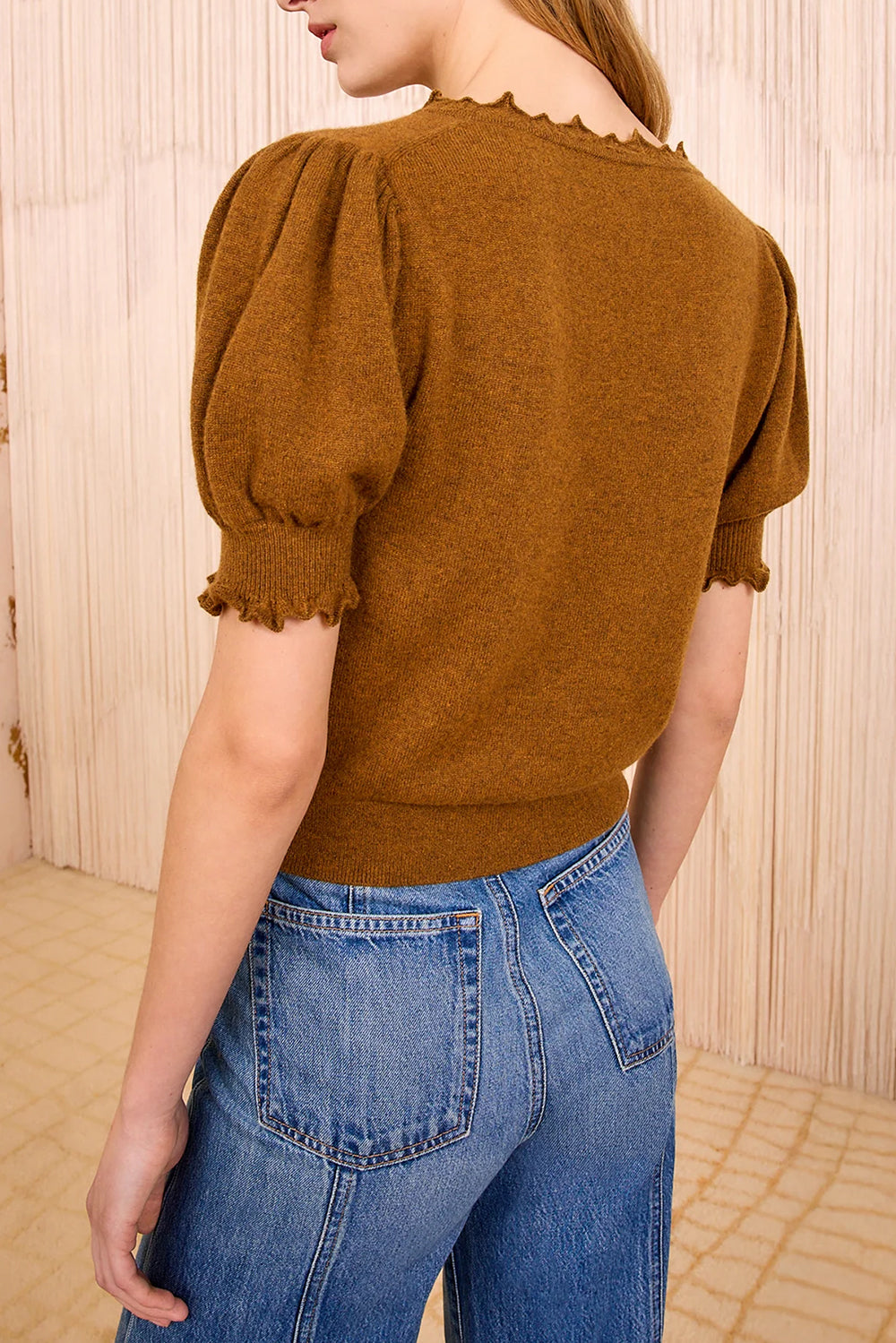 Polline Top in Umber