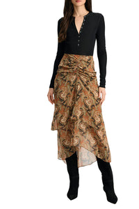 Drexler Ribbed Henley Top in Black