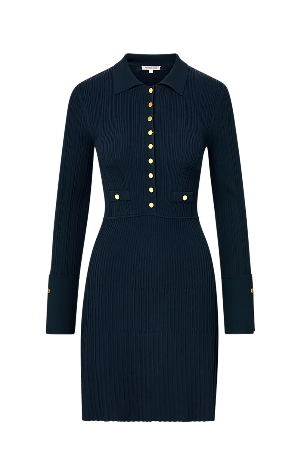 Lauper Knit Mini Dress in Navy