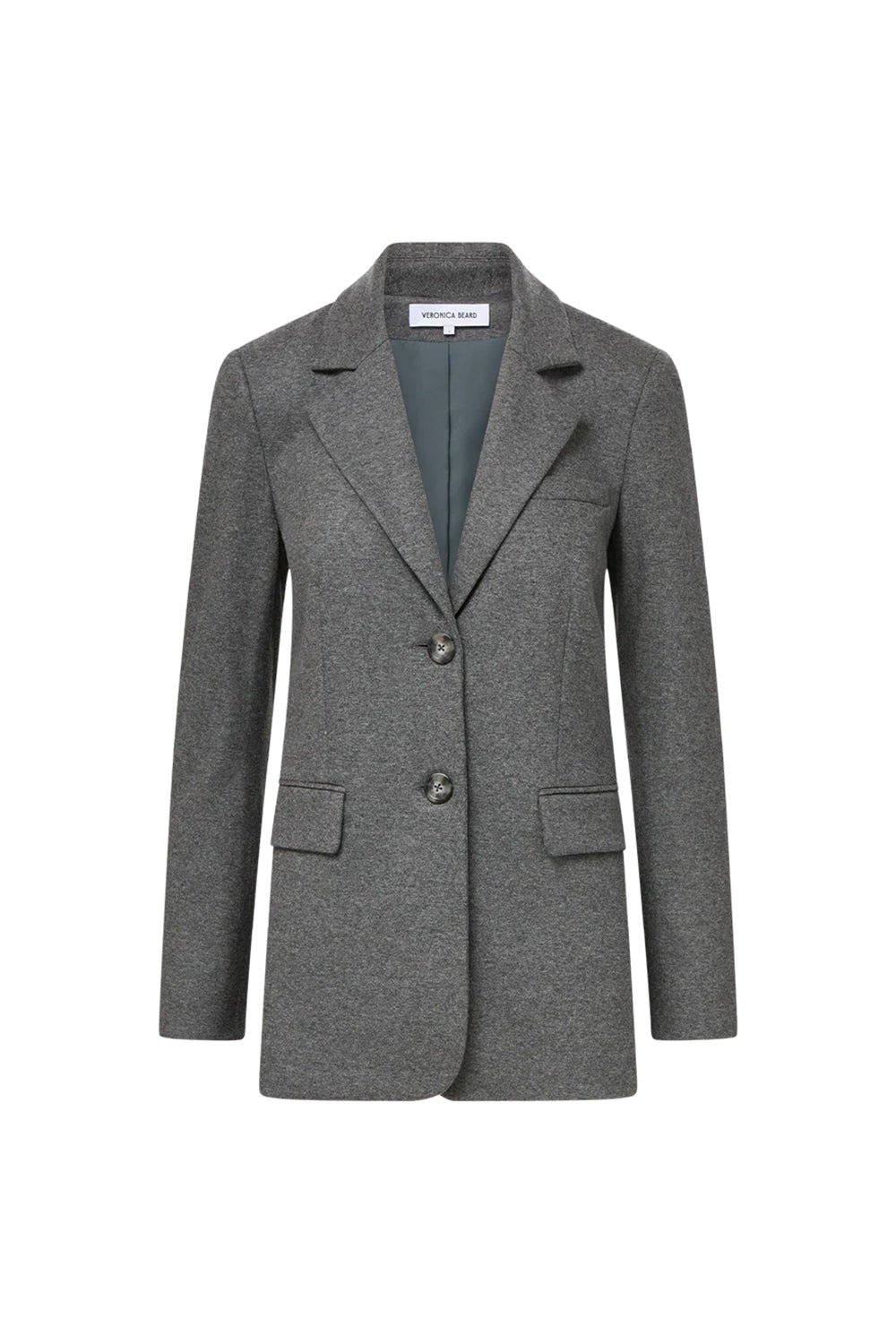 Ryanne Wool Jersey Jacket in Medium Heather Grey