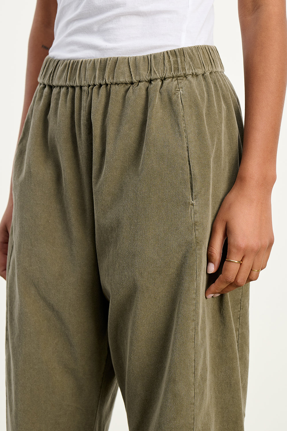 Laney Corduroy Pant in Fern