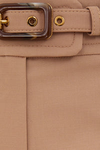 Hypnotic Stretch Wool Flare in Biscuit