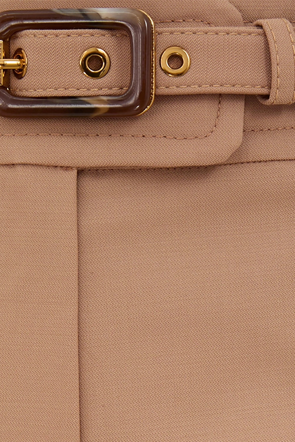 Hypnotic Stretch Wool Flare in Biscuit