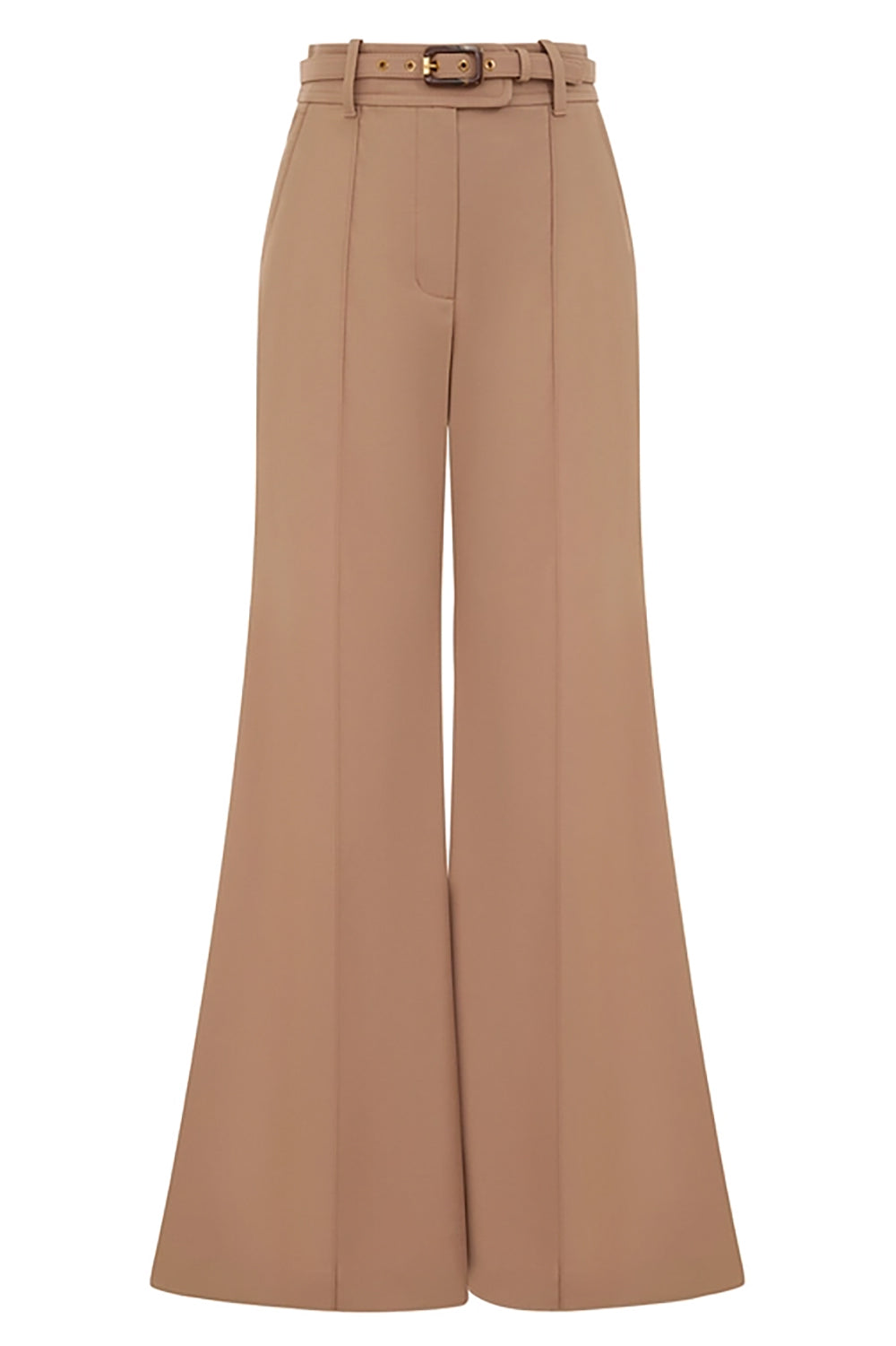 Hypnotic Stretch Wool Flare in Biscuit