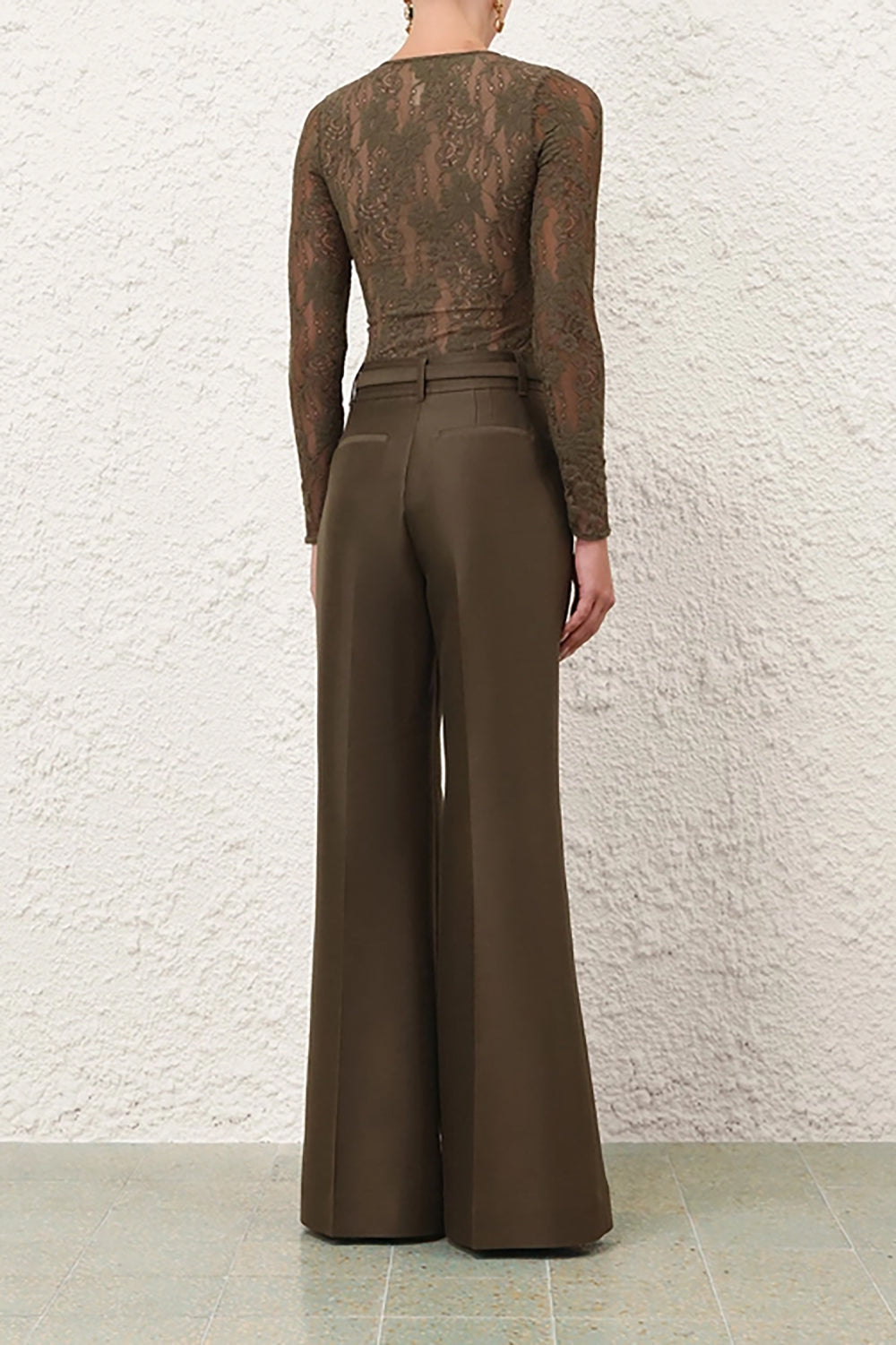 Lace Bodysuit in Olive