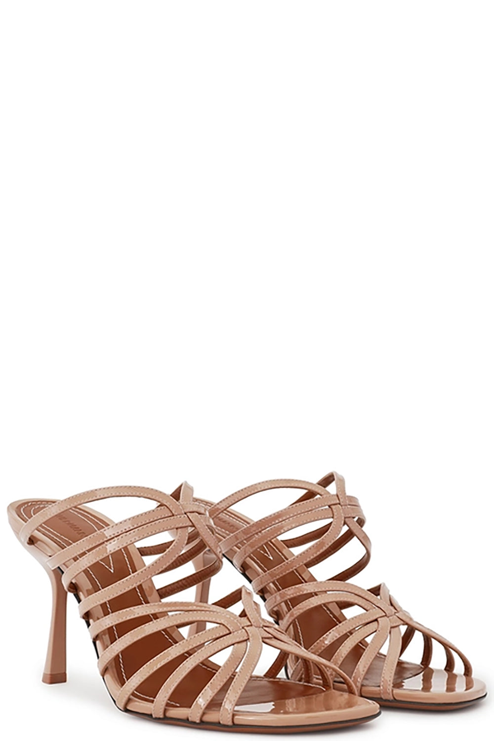 Aura Mule Sandal 85 in Peach