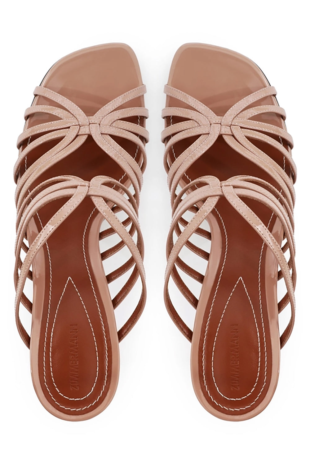 Aura Mule Sandal 85 in Peach