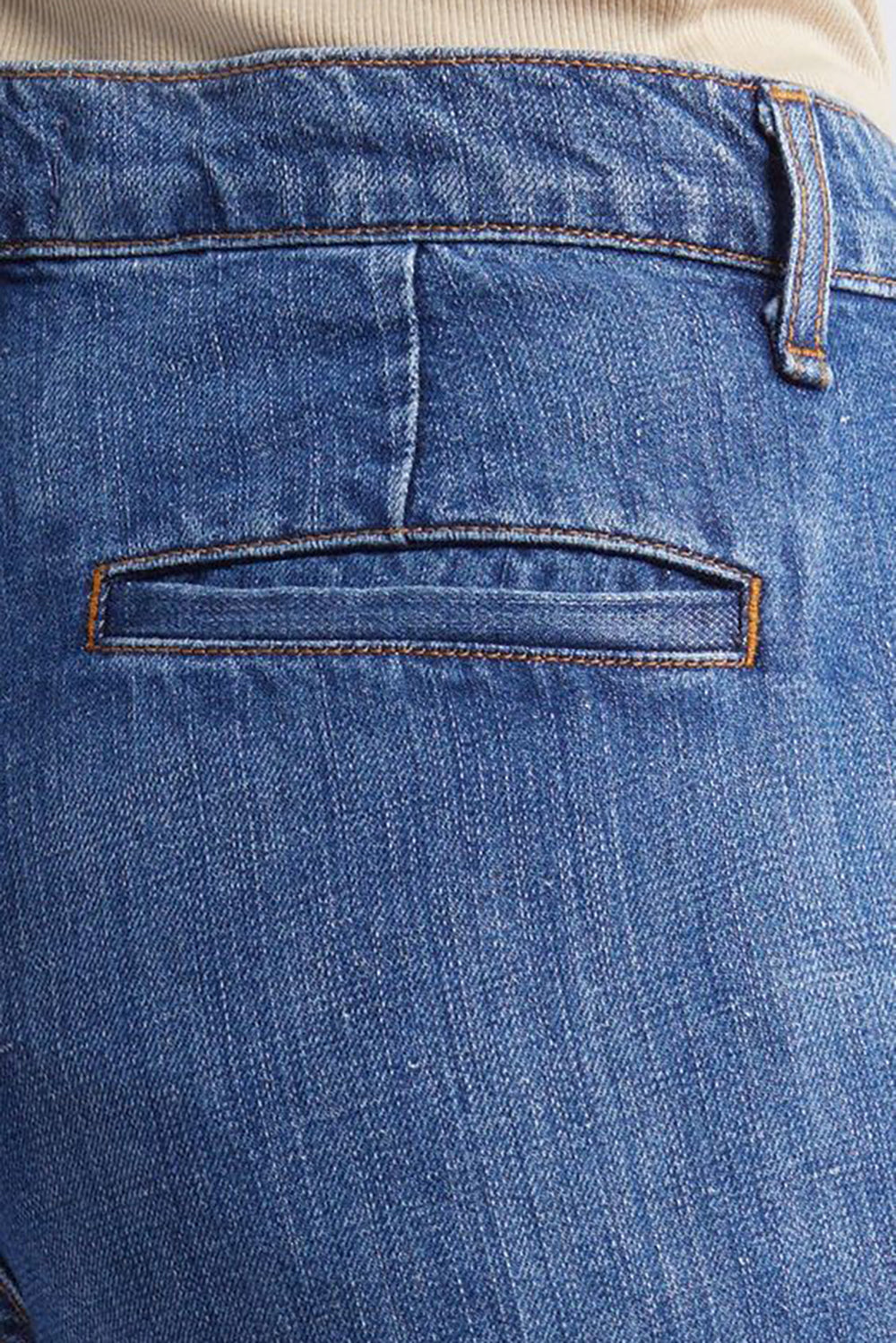 Wide Leg Denim Trouser in Summer