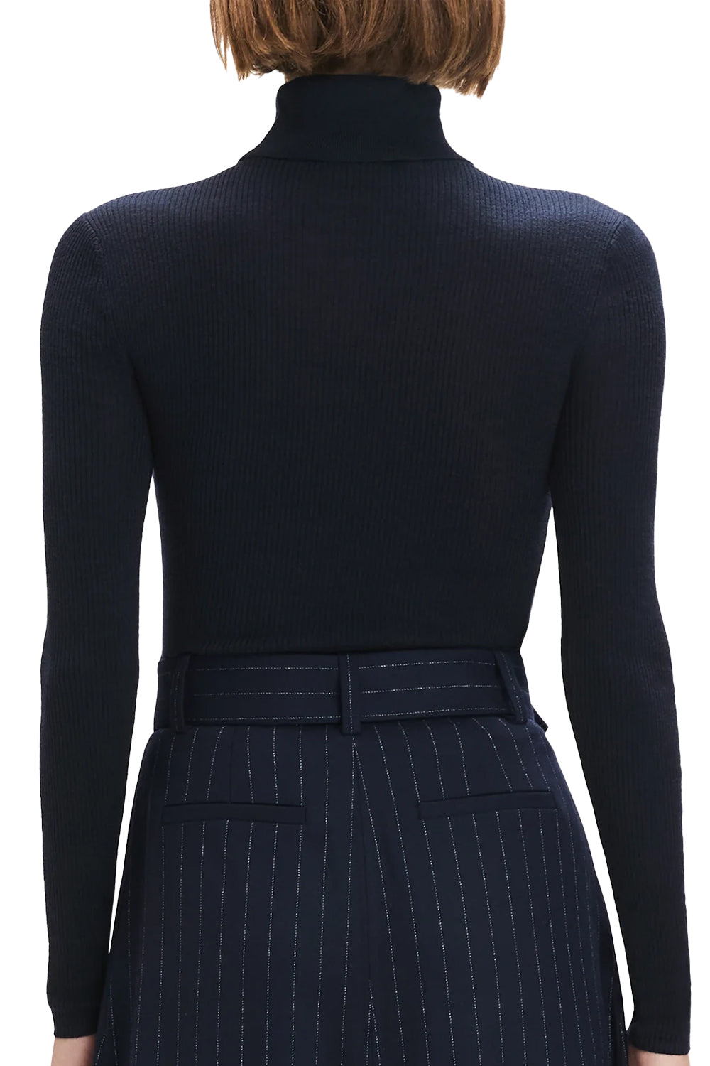 The Amelia Long Sleeve Top in Navy