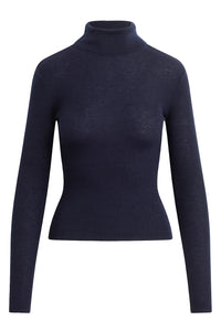The Amelia Long Sleeve Top in Navy