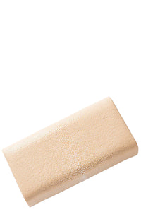 Baby Grande Clutch in White Coffee