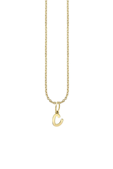 Yellow Gold Small Animal Paw Charm Necklace