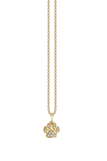 "R" Pure Gold Tiny Initial Necklace