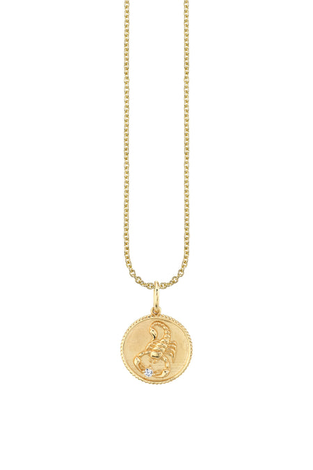 "B" Pure Gold Tiny Initial Necklace