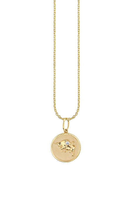 Pure Gold Tiny Paw Charm Necklace