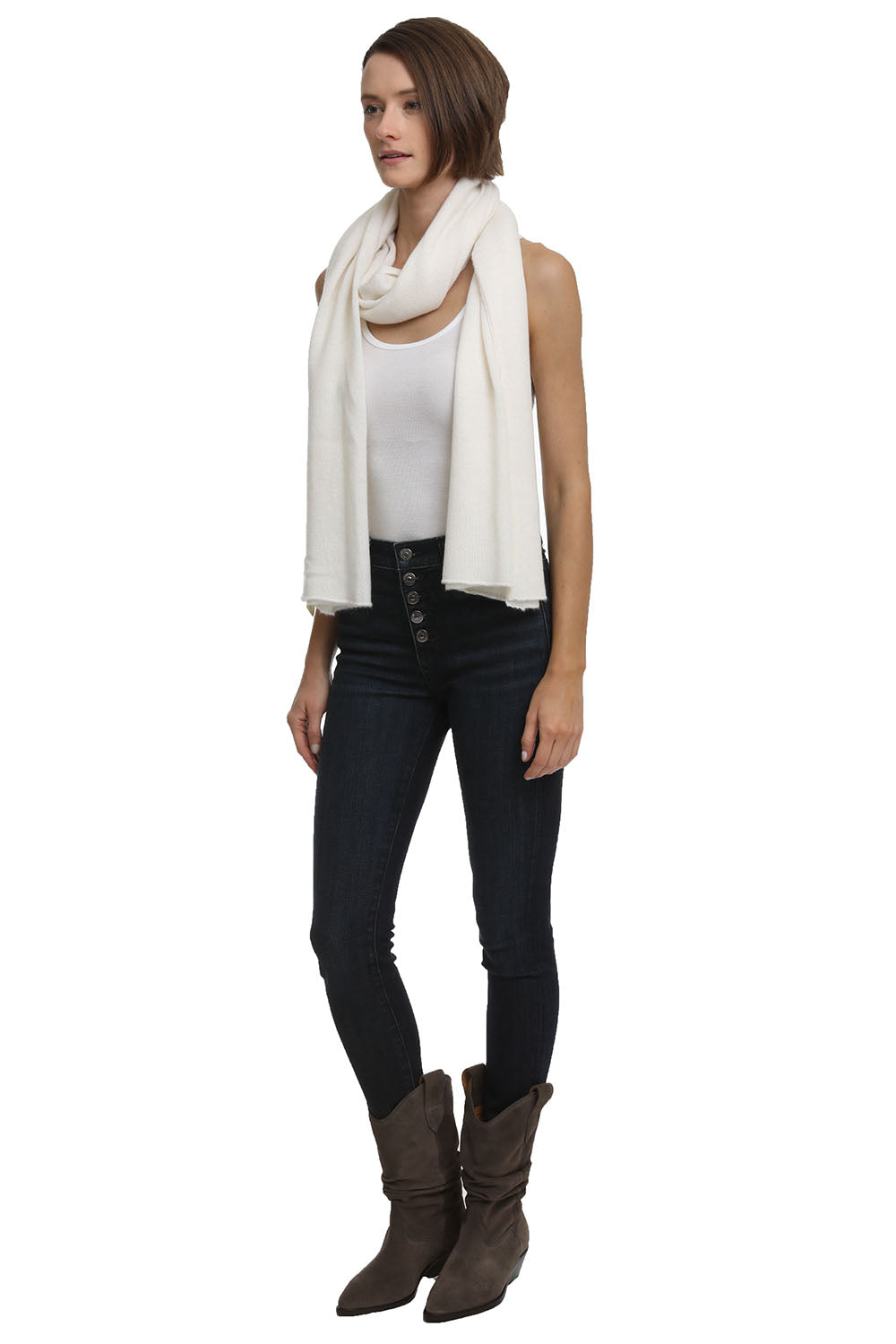 Featherweight Wrap in Chalk