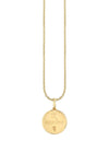 Yellow Gold Scorpio Zodiac Medallion Necklace