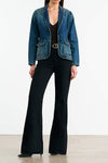 ELTON DENIM BLAZER IN SIMON WASH