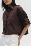 Next Ex Shirt in Delave Linen Chocolate