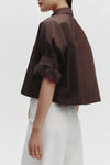 Next Ex Shirt in Delave Linen Chocolate